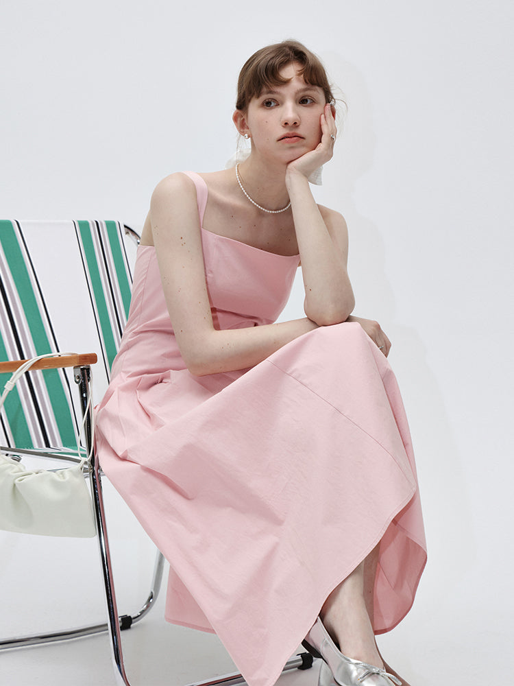 로맨틱 슬림핏 코튼 선드레스