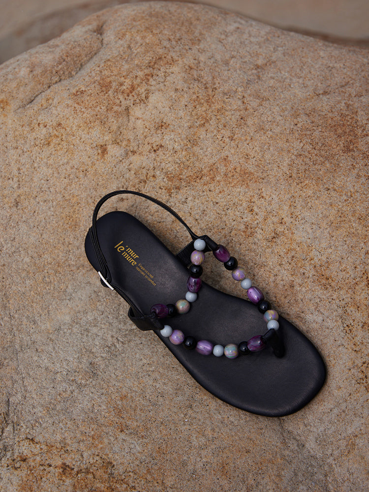 Miami Summer Beaded Cat’s Eye Sandals