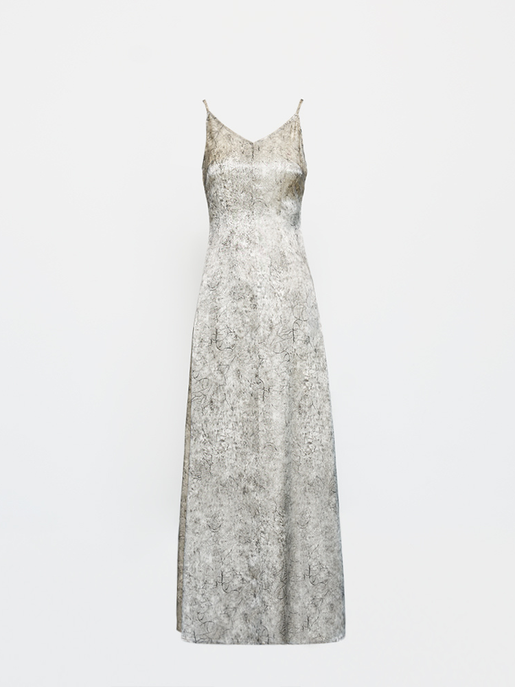 Floral Satin Slip Dress