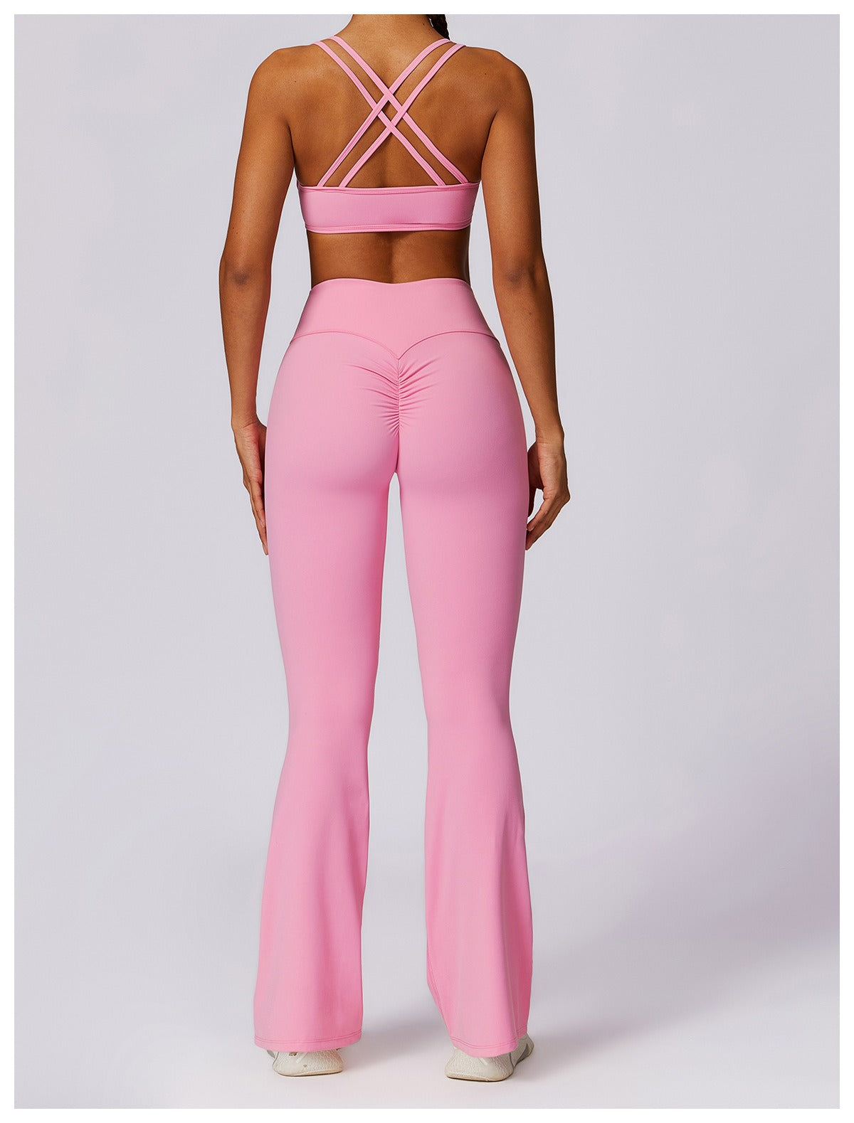 Eileen 더블 스트랩 탑 & 플레어 세트