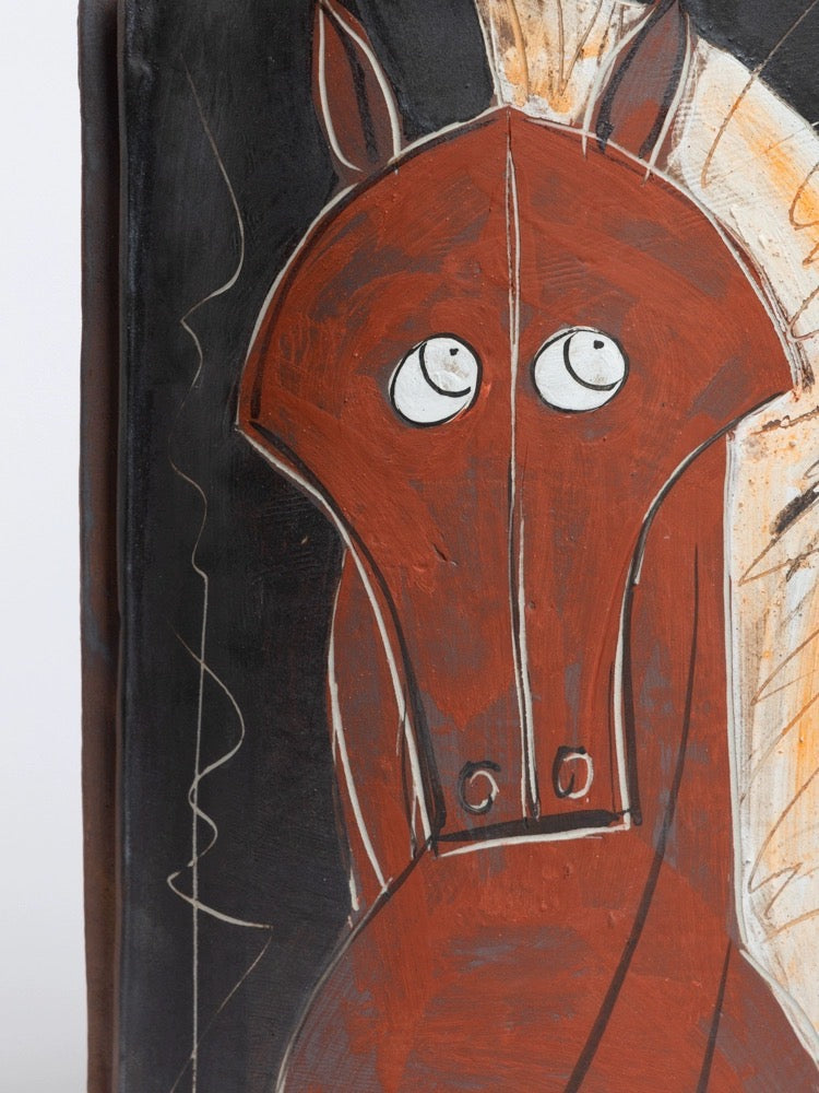 "Prosperous Tang Horse" Hand-Painted Vase