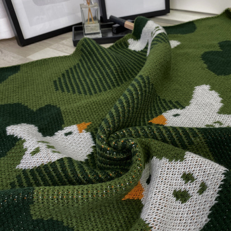 Peace Dove Jacquard Winter Blanket