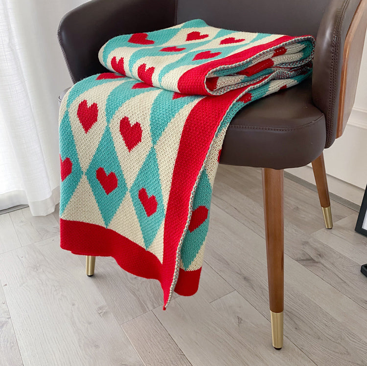 LoveTint Jacquard Knit Blanket