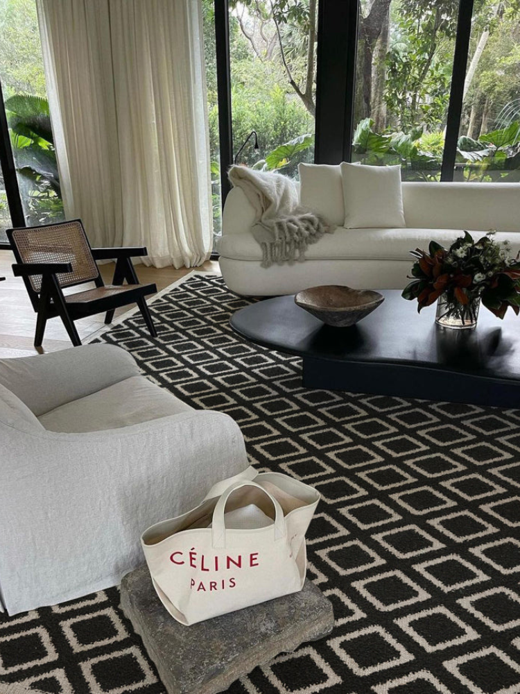 런던 "다우닝 타일" 양각 매트