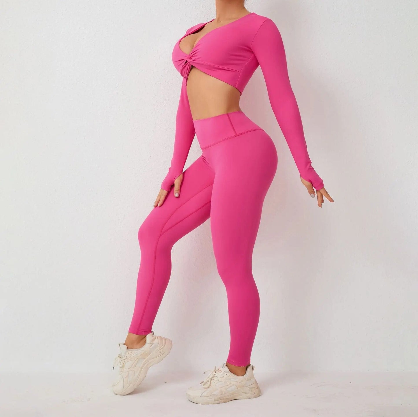 위노나 트위스트 긴팔 & 레깅스 세트