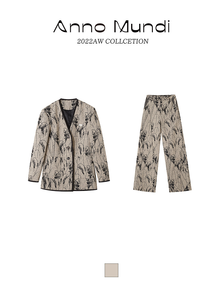 스페클 빈티지 재킷&팬츠 셋업