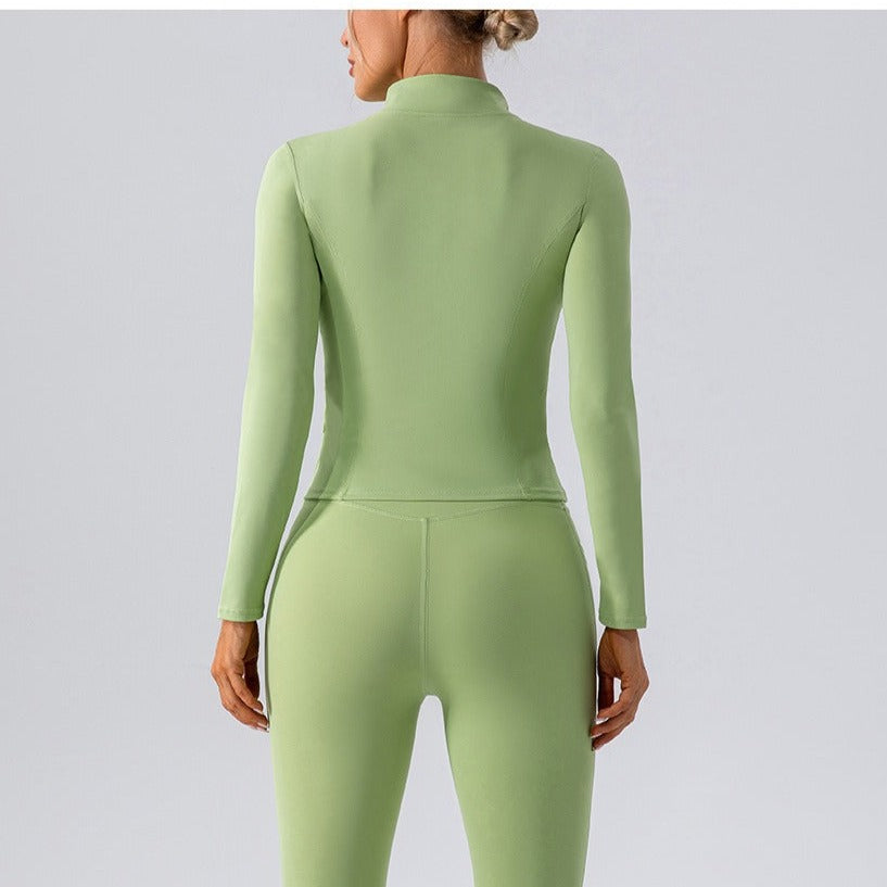 에머리 지퍼 긴팔 & 레깅스 세트