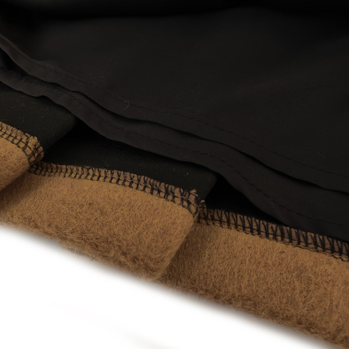 Kroche Vintage Woolen Pleated Skirt Brown