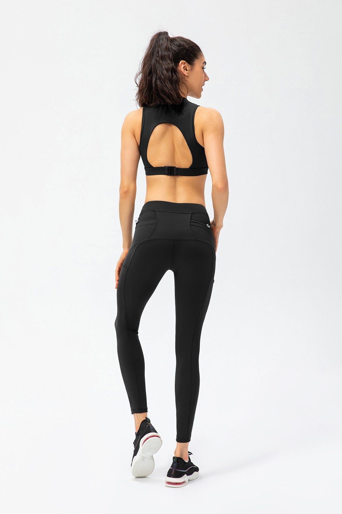 Zipper Sleeveless Crop Top