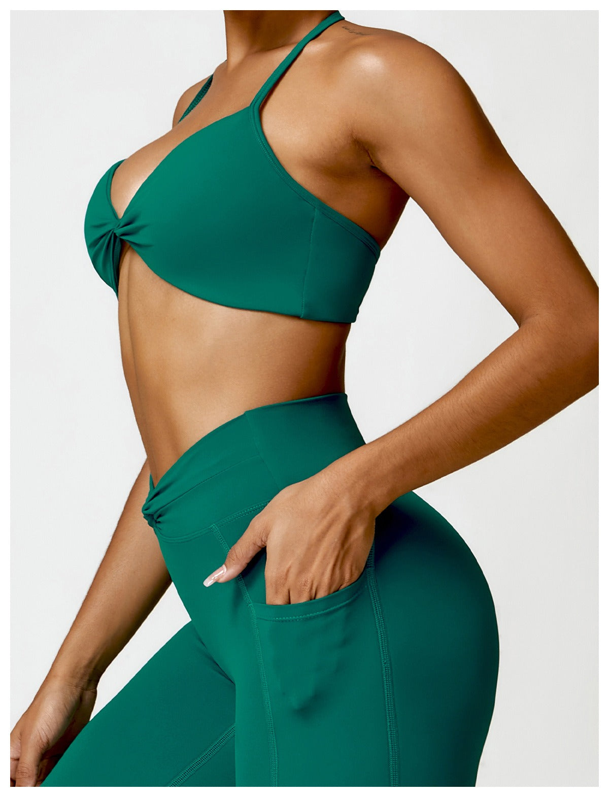 더블 트위스트 탑 & 플레어 세트