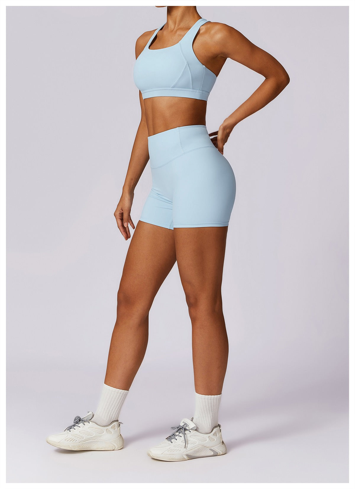 Eileen 스컬프트 탑 & 쇼츠 세트