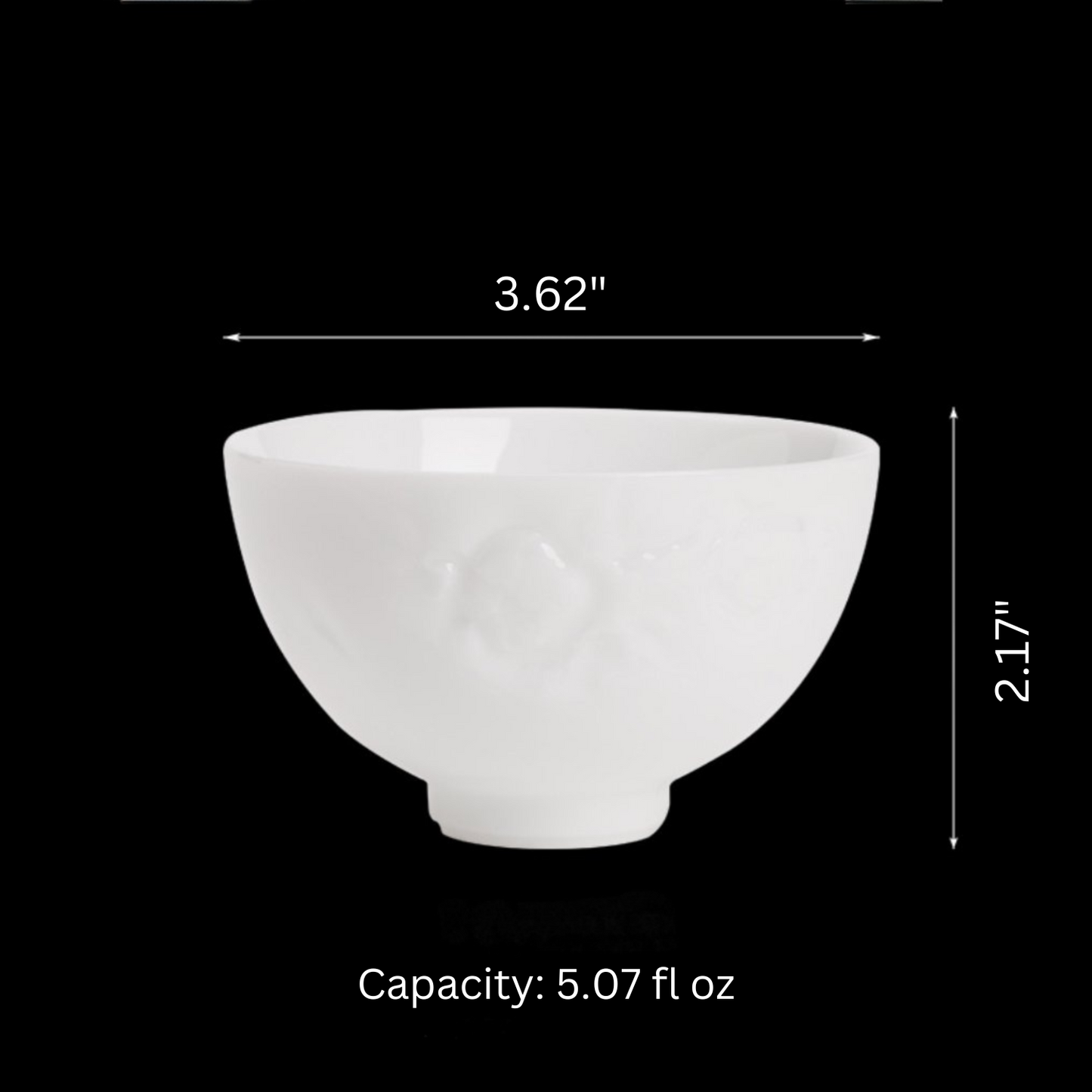 Mutton Fat Jade Relief Carving Cup