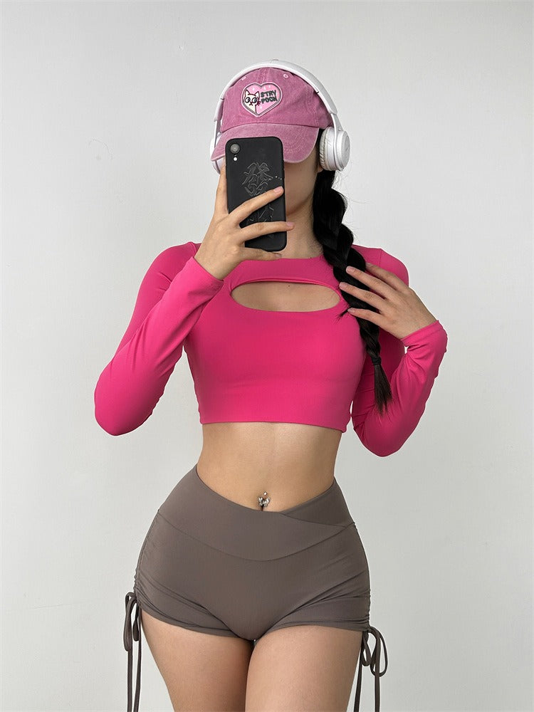 Avery Cross Back Longsleeve Top