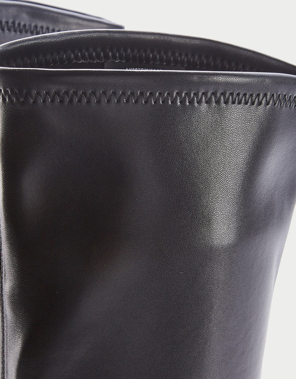 Minimalistic Vegan Leather Over-The-Knee Boots