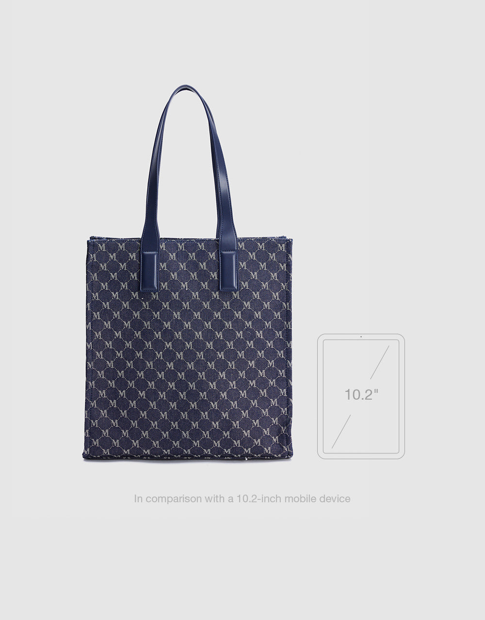 Monogram Denim Tote Bag