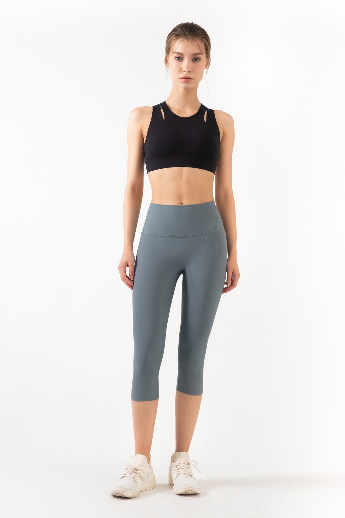 Racerback 스포츠 브라 하이 서포트