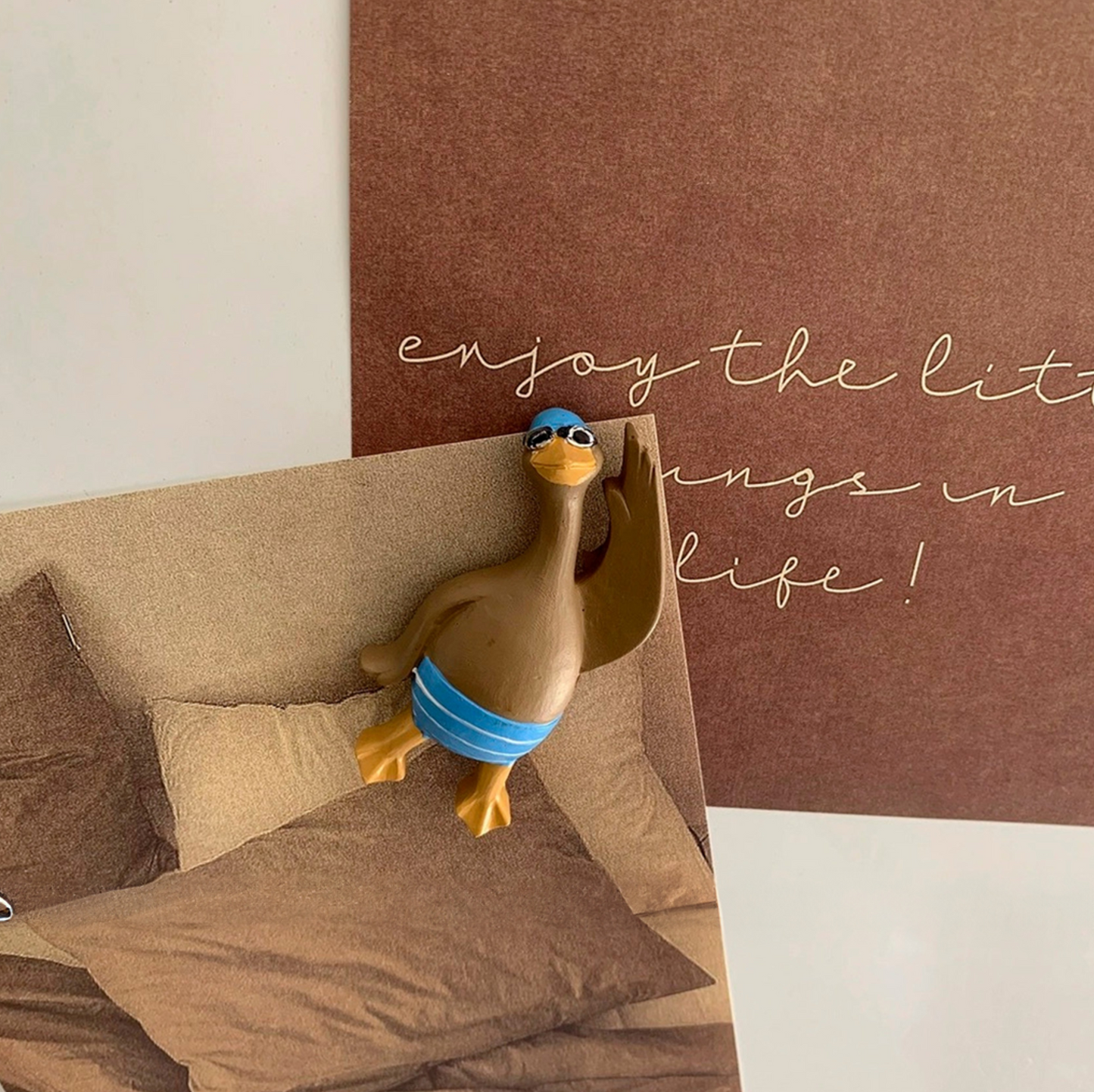 Swimming Duck Refrigerator Magnet