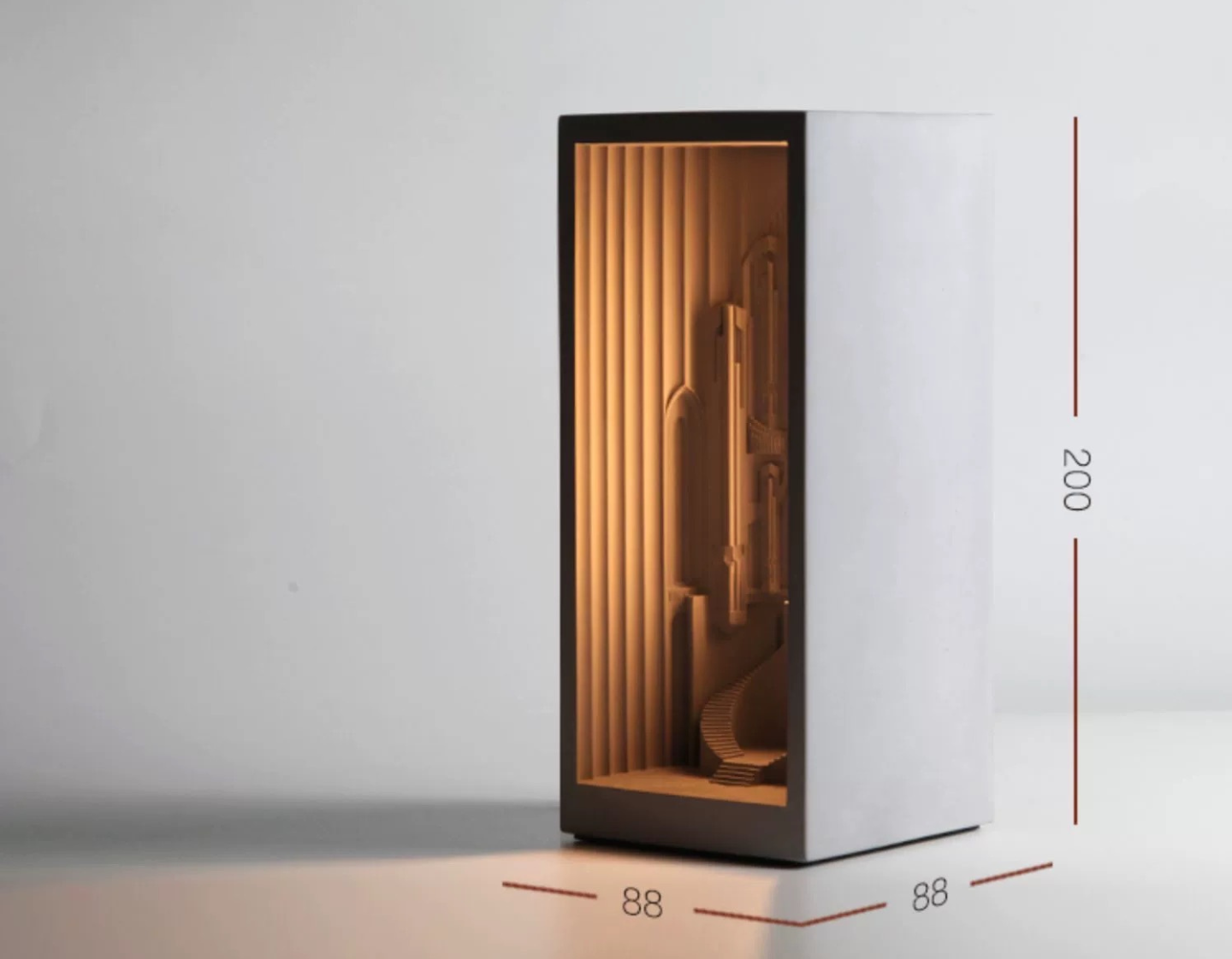 오르간 교회 콘크리트 램프