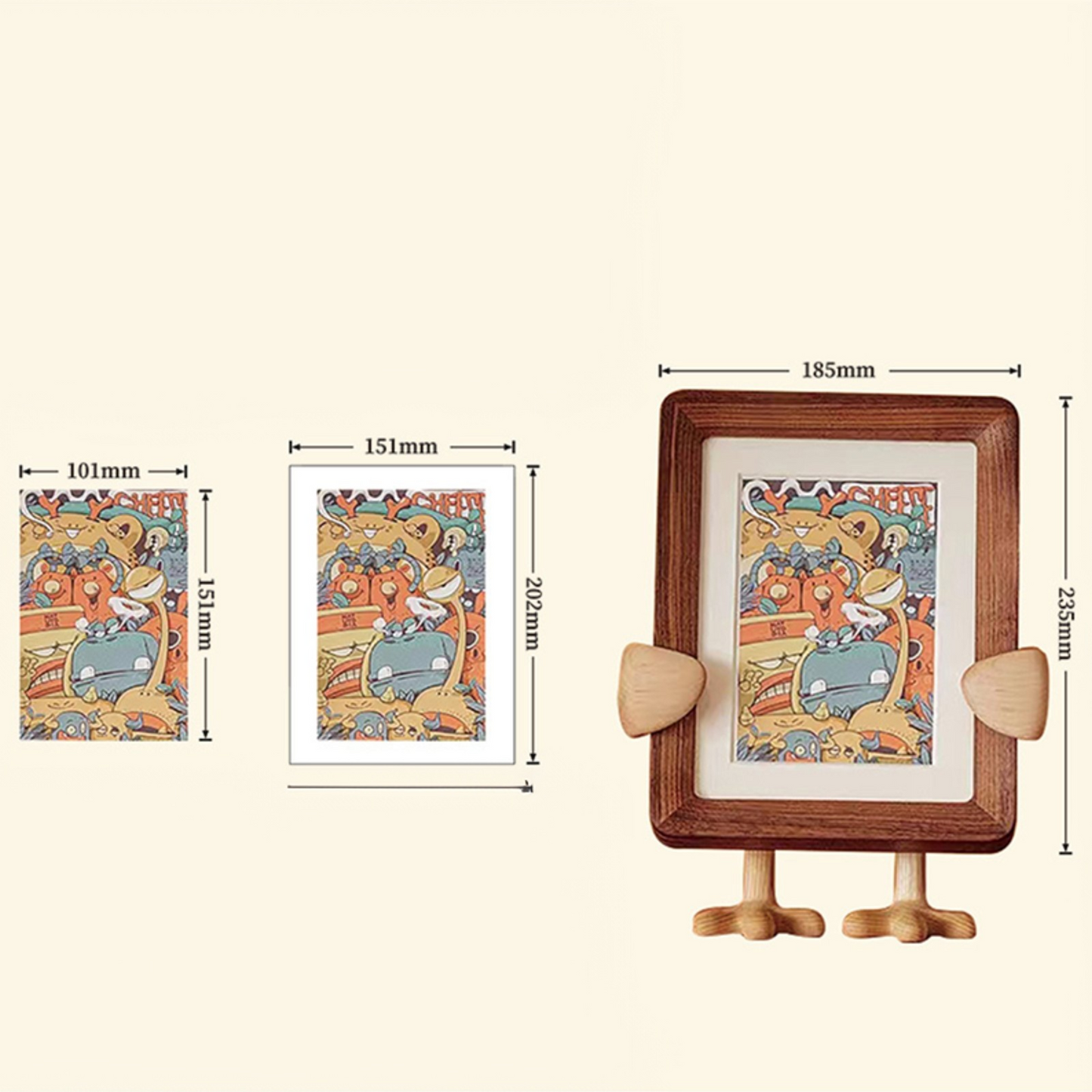 風変わりな木製の装飾用鶏