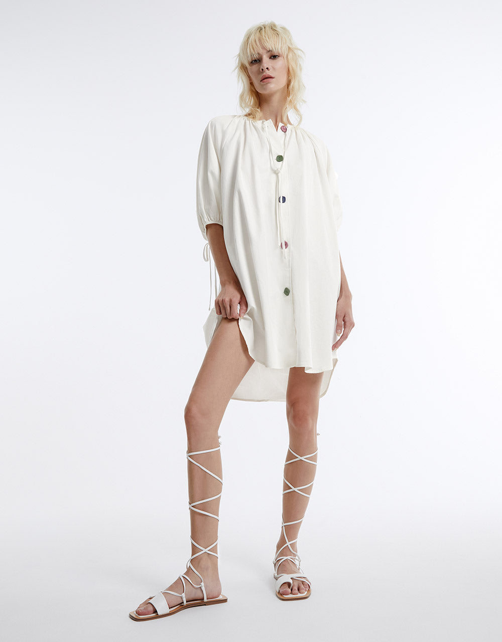 Lace Up Flat Sandals