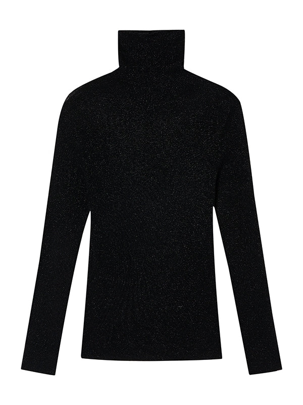 하이넥 클래시 심플 슬림니트