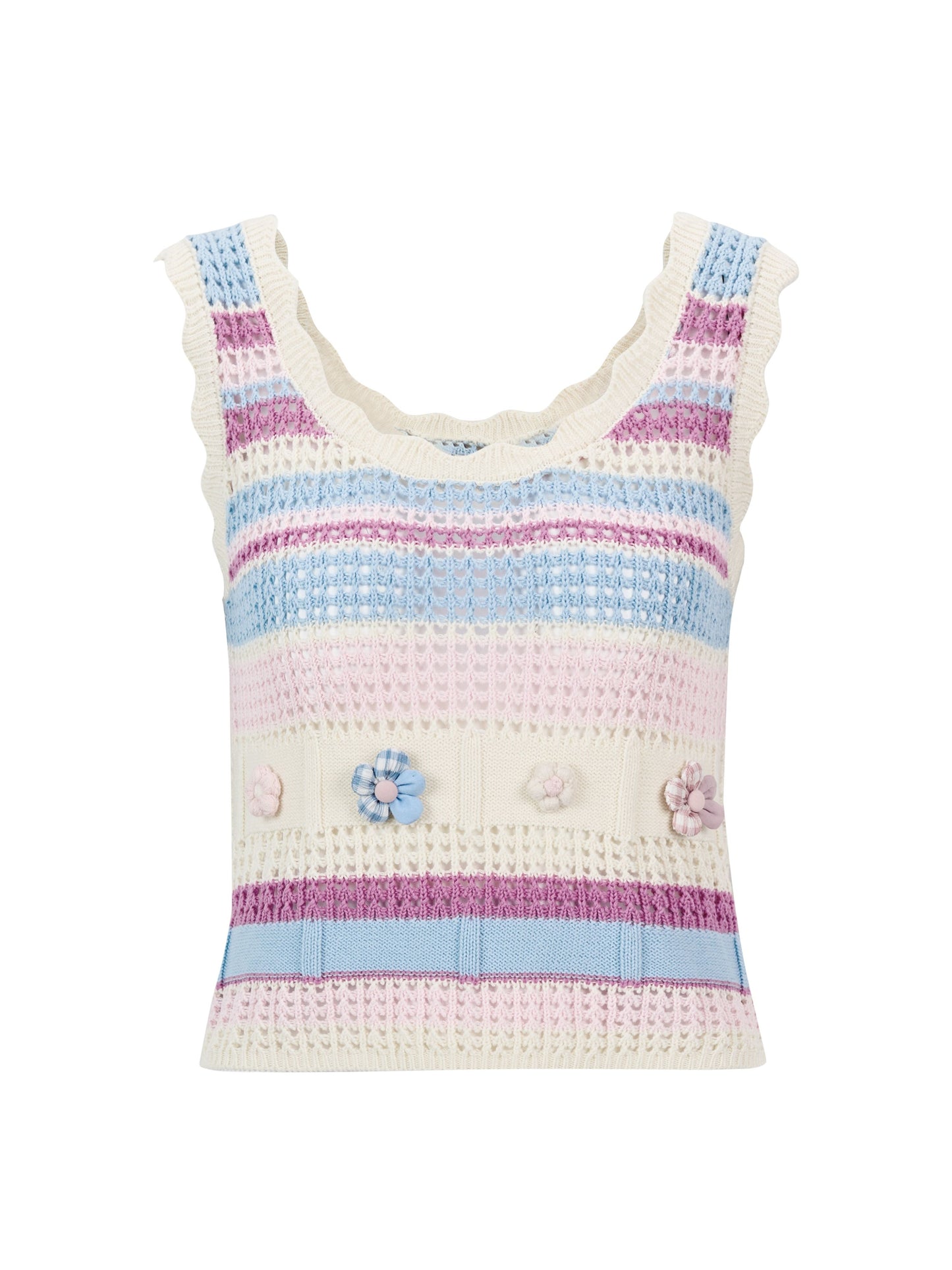 크로셰 메스프 파스텔 플라워 베스트