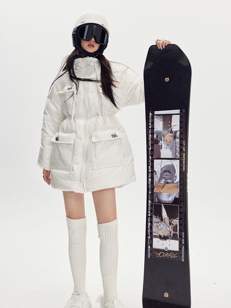 スタンドカラーカジュアル暖かいダウンコート