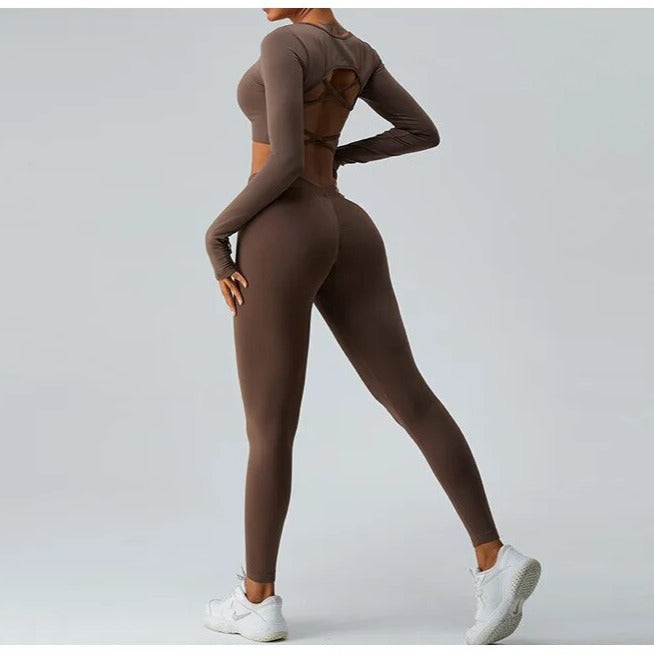 Ayla Cross Back Longsleeve Top