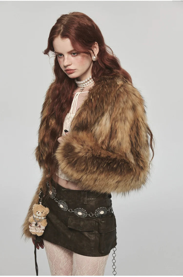 Rat Fur Short Thickened Coat – FancyAdd