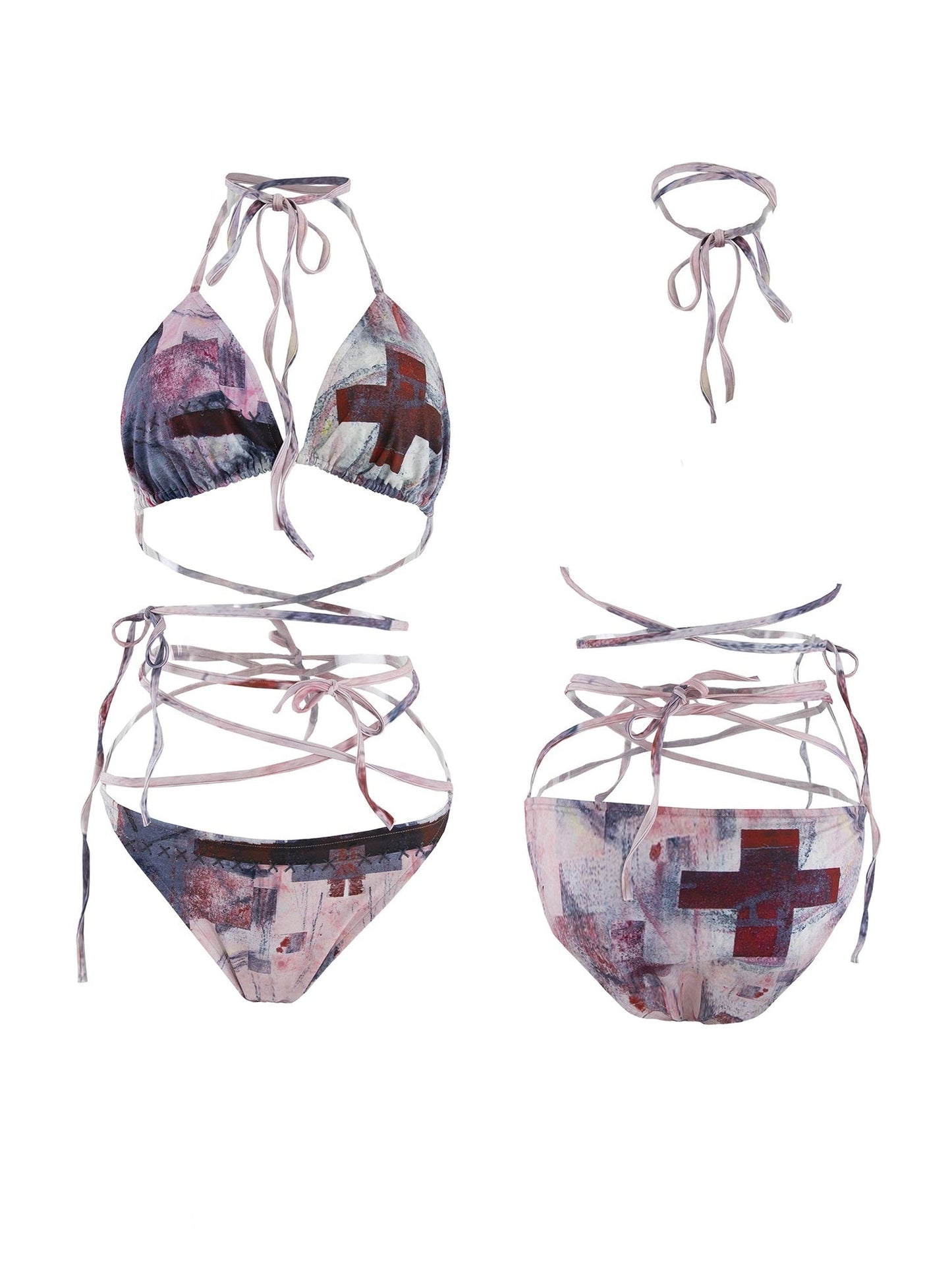 Niche Print Bandage Bikini