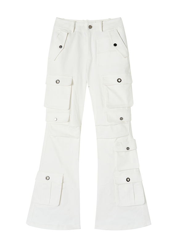 엘라스틱 레이스 워크 캐주얼 팬츠