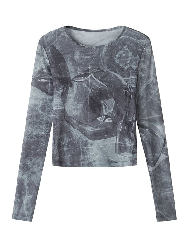 キャンディプリントベーススキンTシャツ