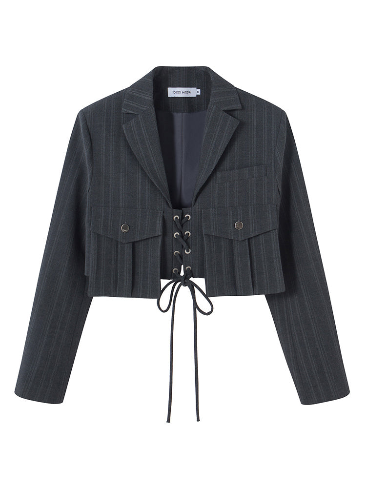 ストリングロープショートジャケット