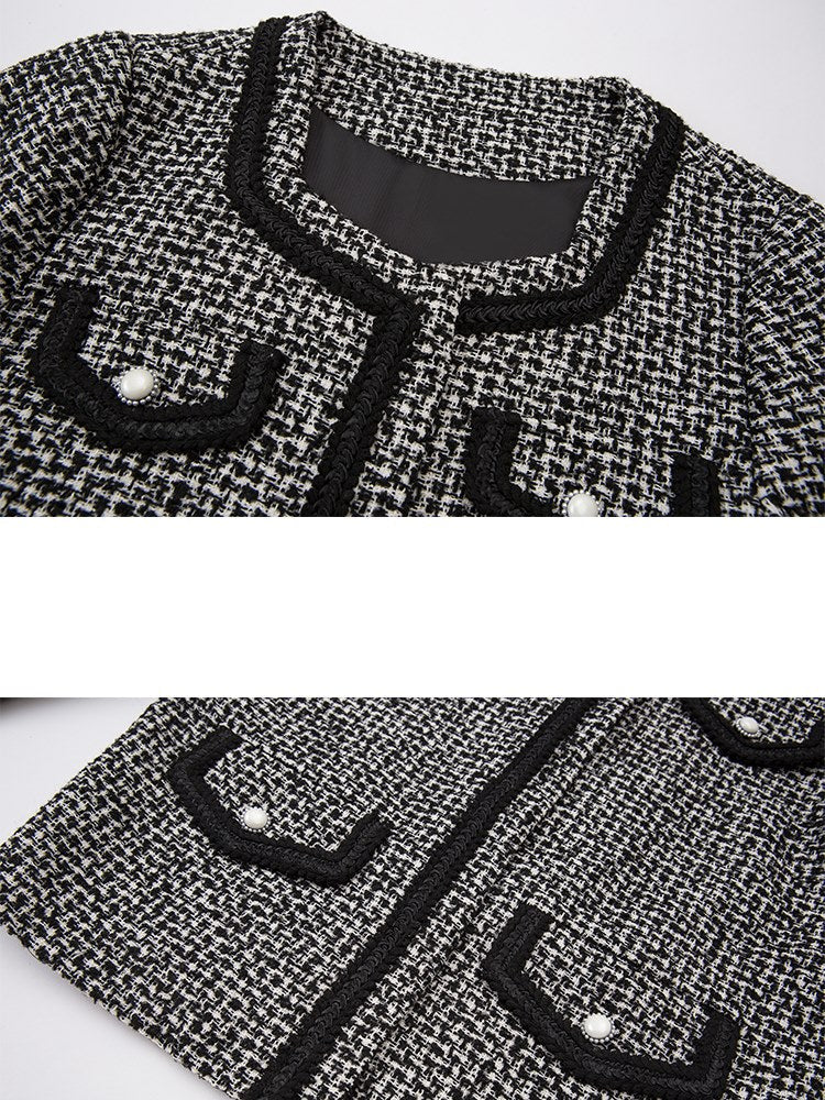 ツイードスクエアカラースモールフレグランスジャケット