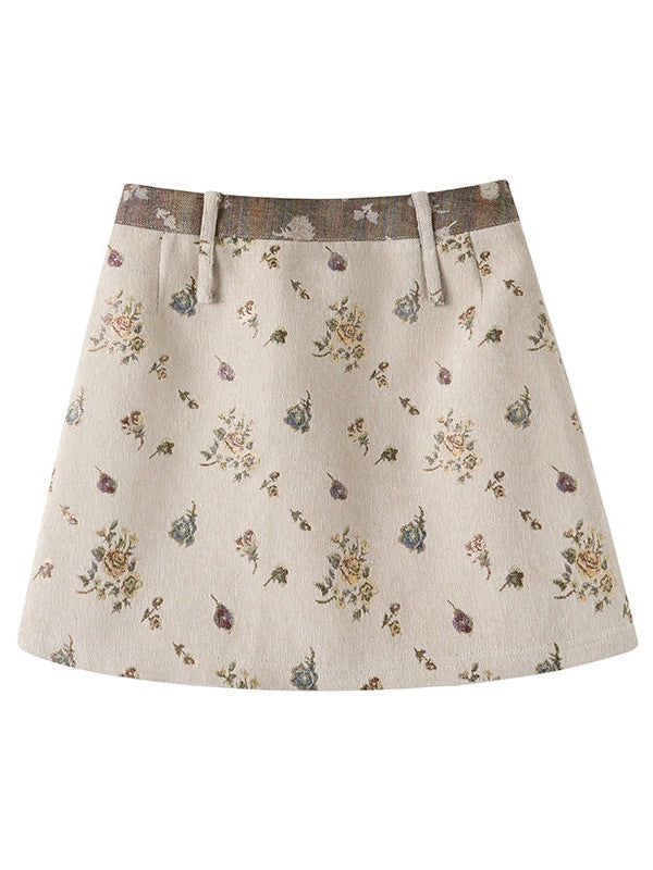 길트 자카드 슬림 셰이프 쇼트 재킷