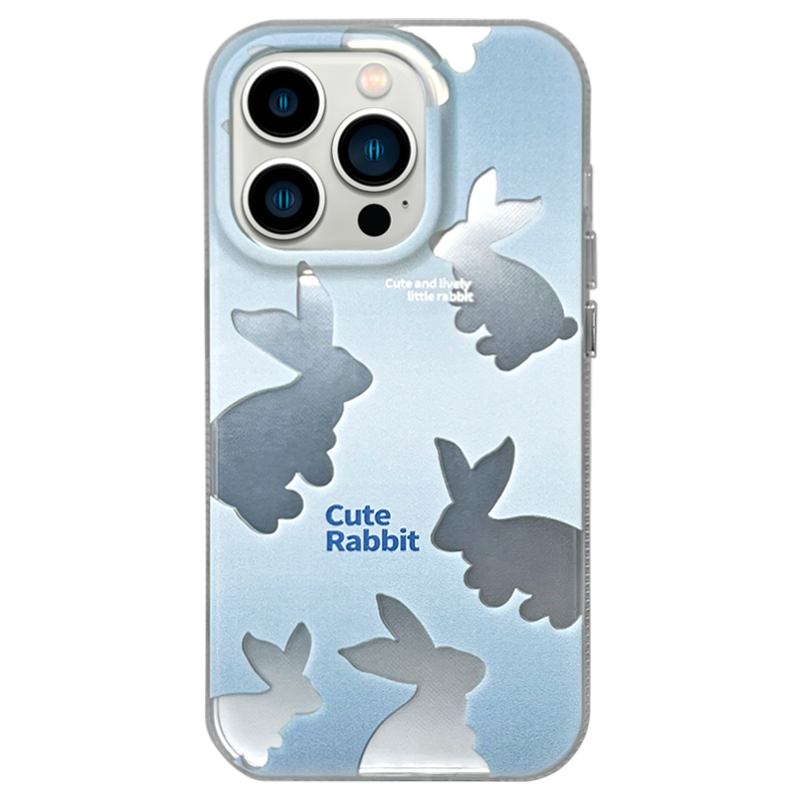 ブルーバニーグラデーション電気メッキケース