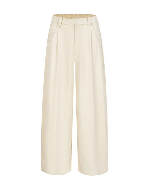 내추럴 심플 루즈 릴렉스 와이드팬츠