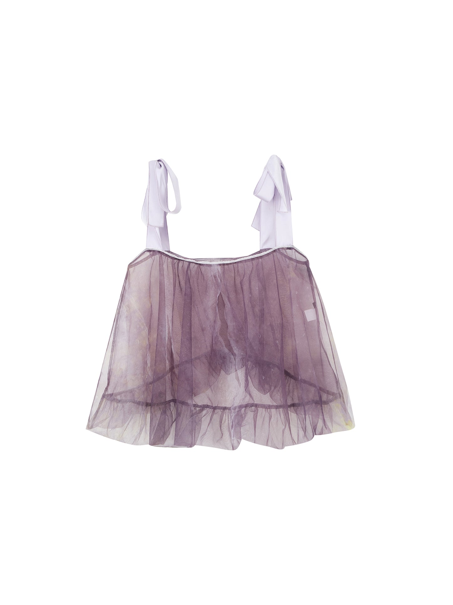 플로팅 엘레강스 오간자 오버레이 새틴 드레스