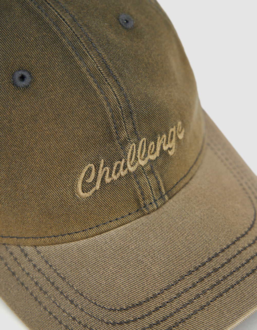 Letter Embroidered Denim Baseball Cap