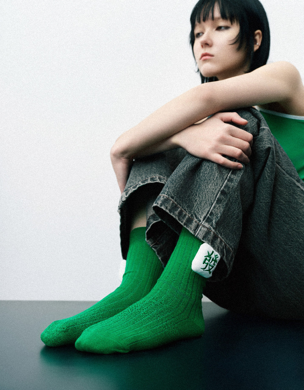 Mahjong Décor Mid-Length Socks