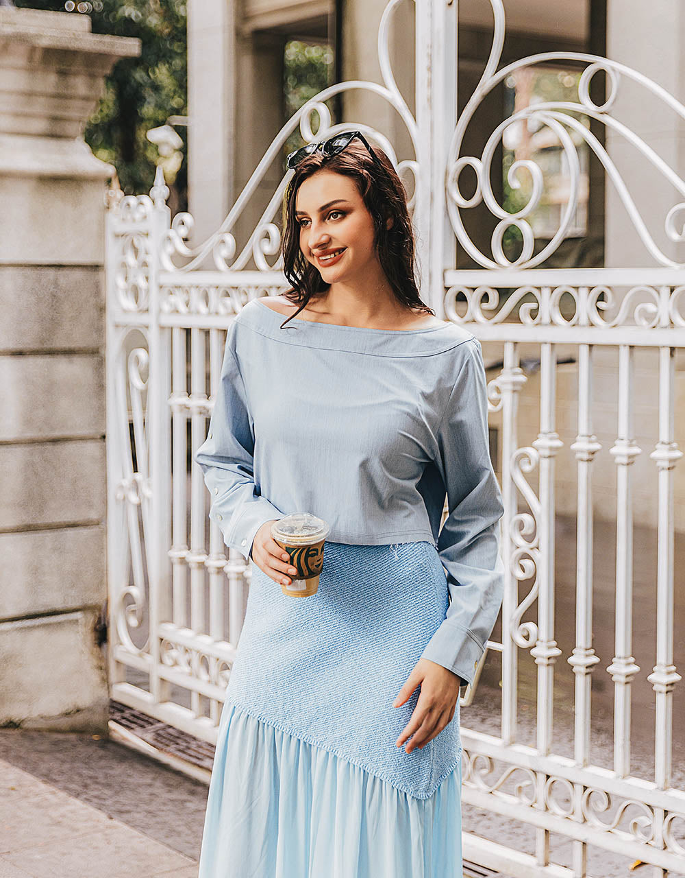 Off-Shoulder Overhead Shirt