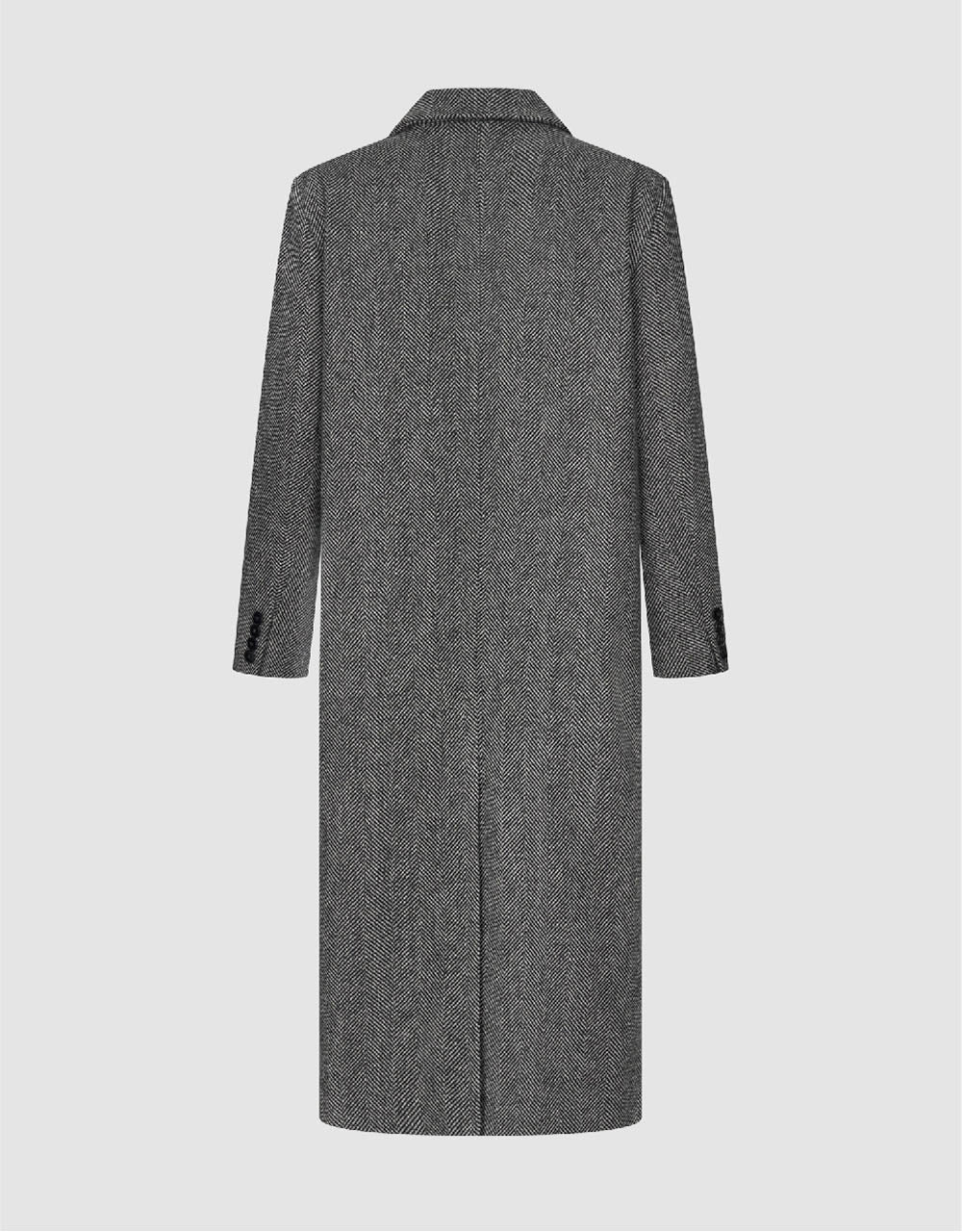 Notch Lapel Single Breasted Blazer Coat