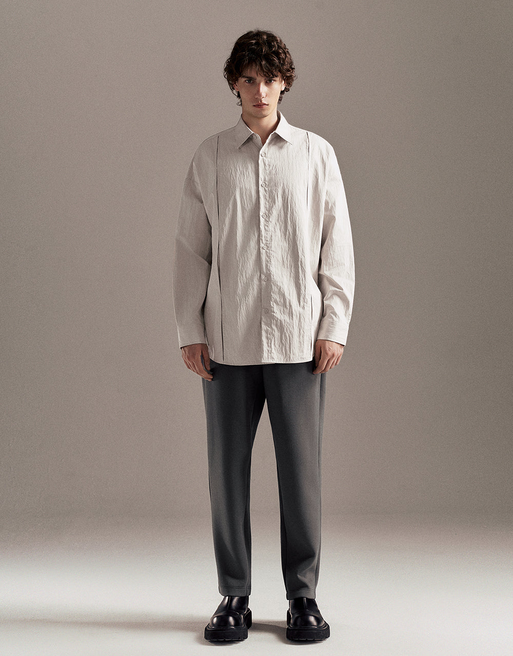 Drop Shoulder Sleeve Loose Shirt