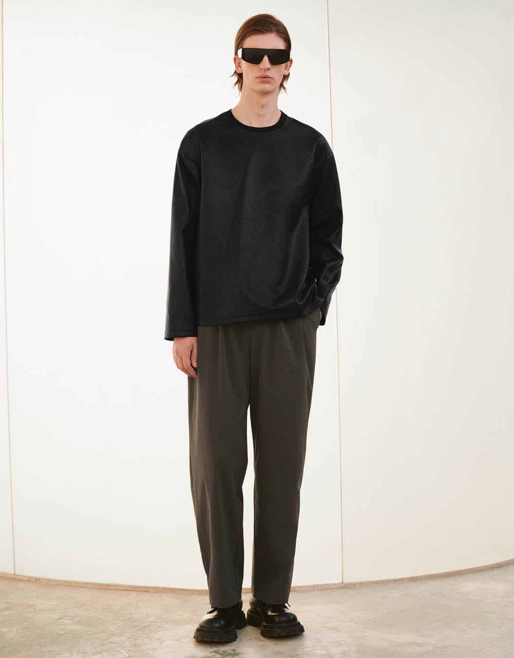 Drop Shoulder Sleeve Loose Overhead Shirt