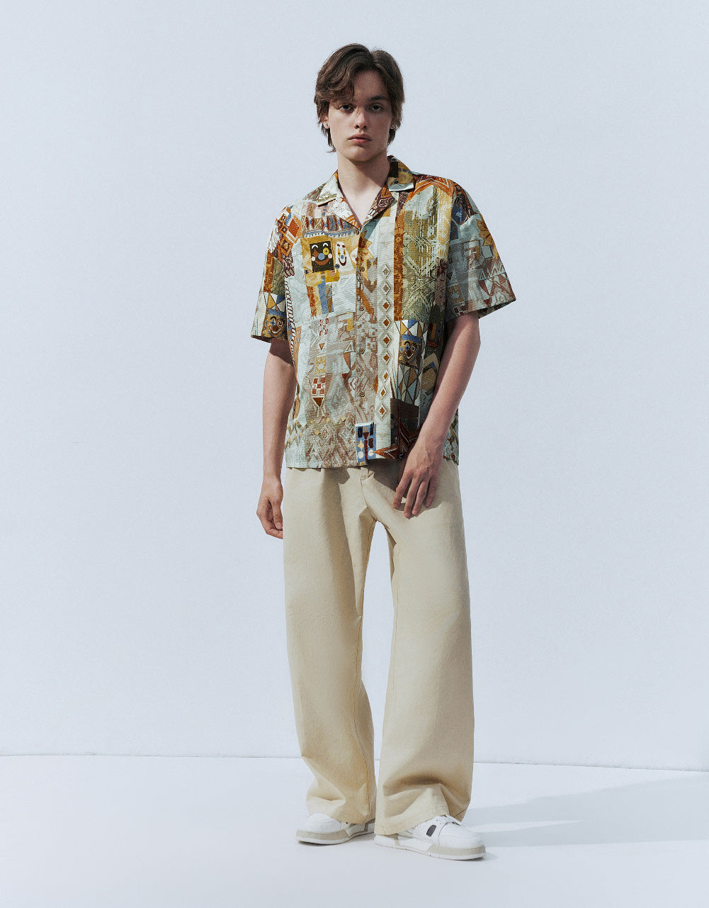 Drop Shoulder Sleeve Loose Shirt