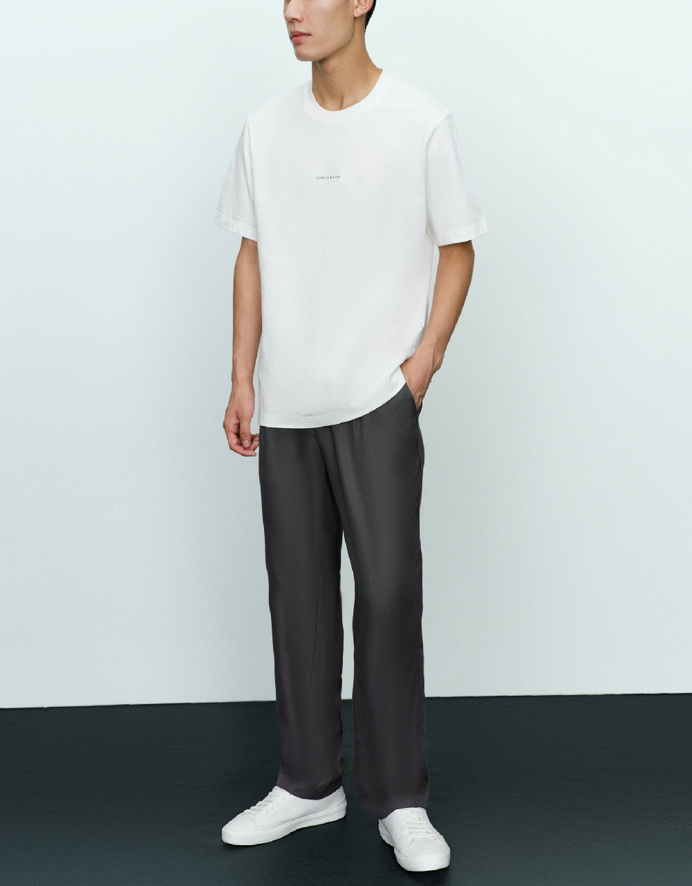 Tailored Straight Pants