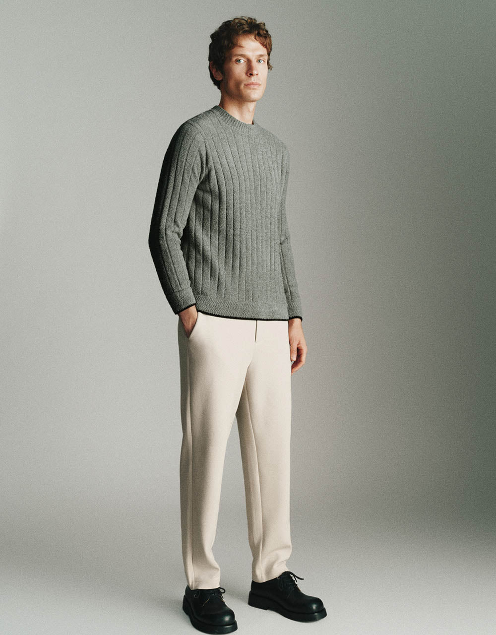 Knitted Carrot Fit Pants