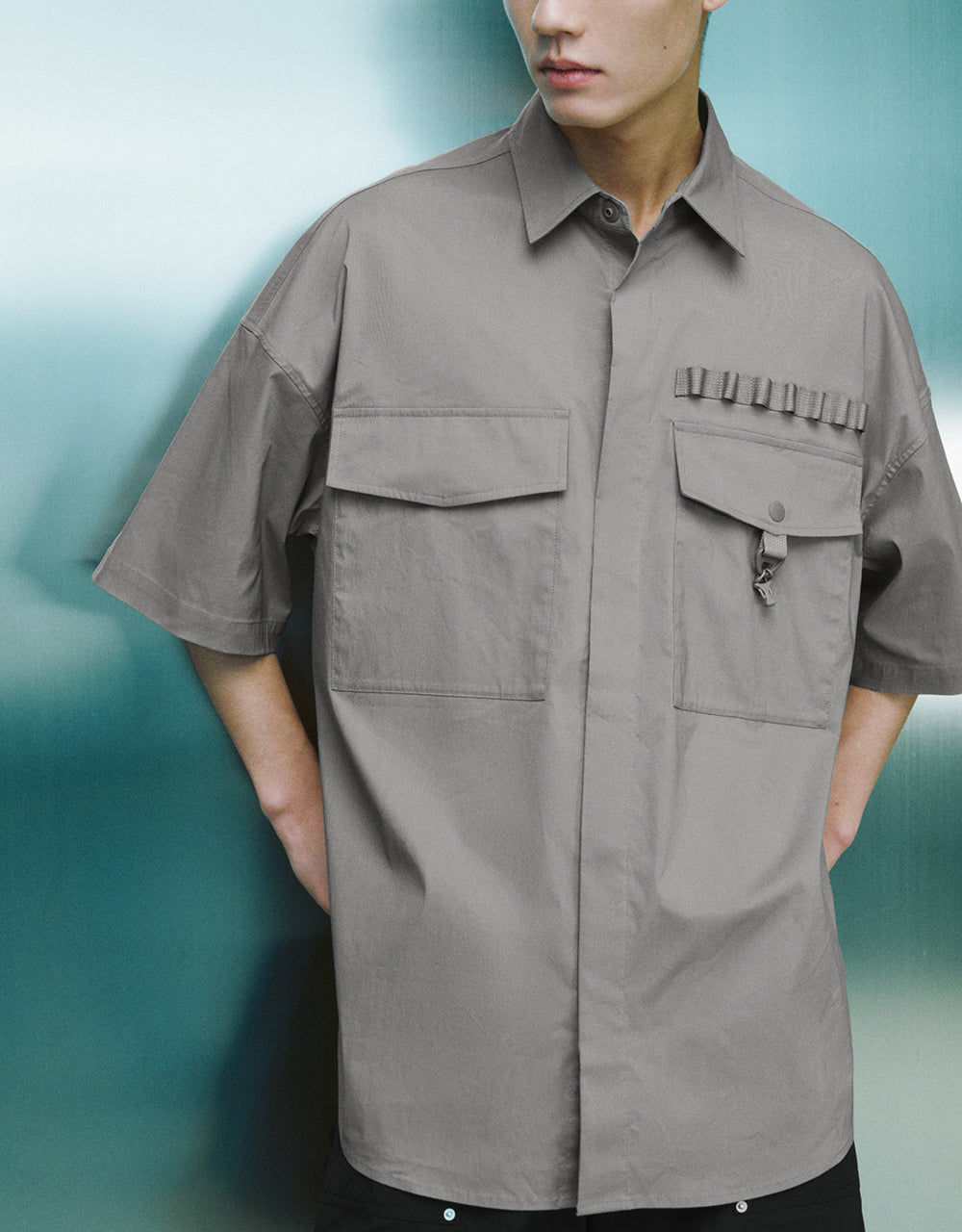 Drop Shoulder Sleeve Oversized Shirt