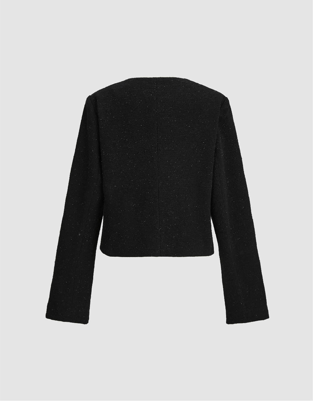 Crew Neck Denim Jacket