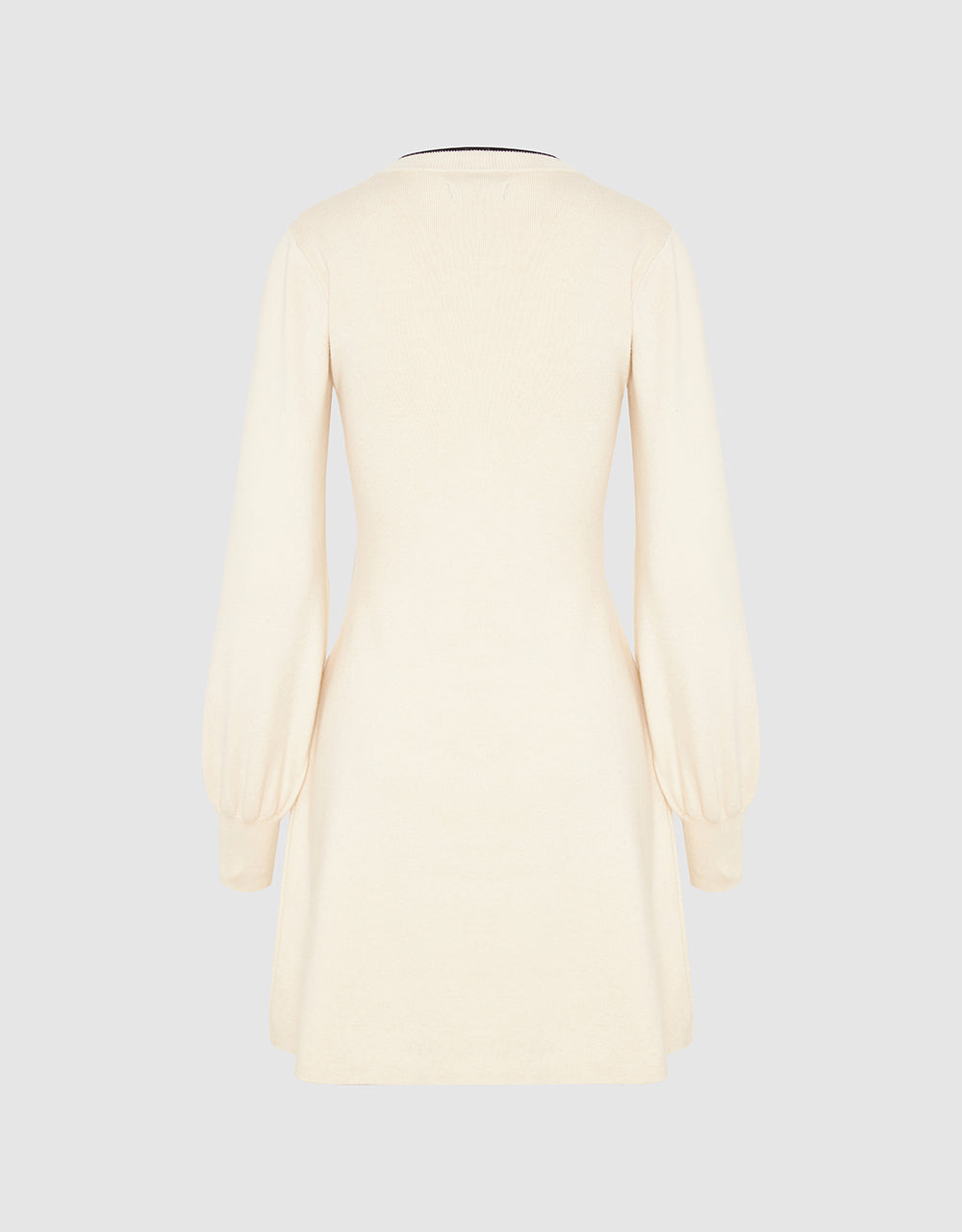 Bow Tie Décor Crew Neck Knitted Dress